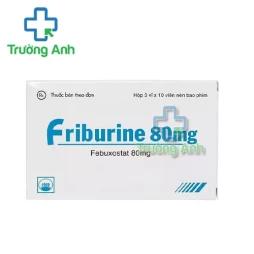 Friburine 80mg Pymepharco - Thuốc ngăn ngừa và điều trị tăng axit uric máu